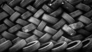 Used tires in a pile from My Auto Store